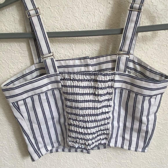 Striped button up top - Picture 2 of 3